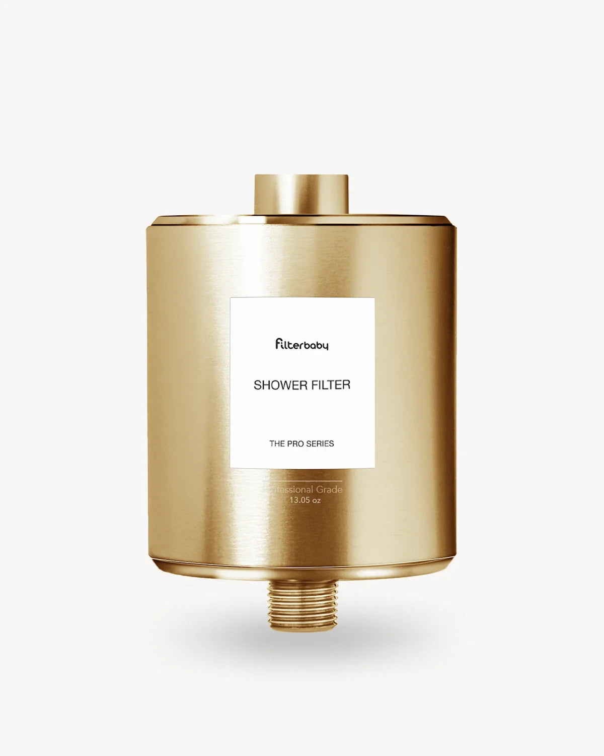 Filterbaby Pro Series Titanium Aluminum Shower Filter Gold