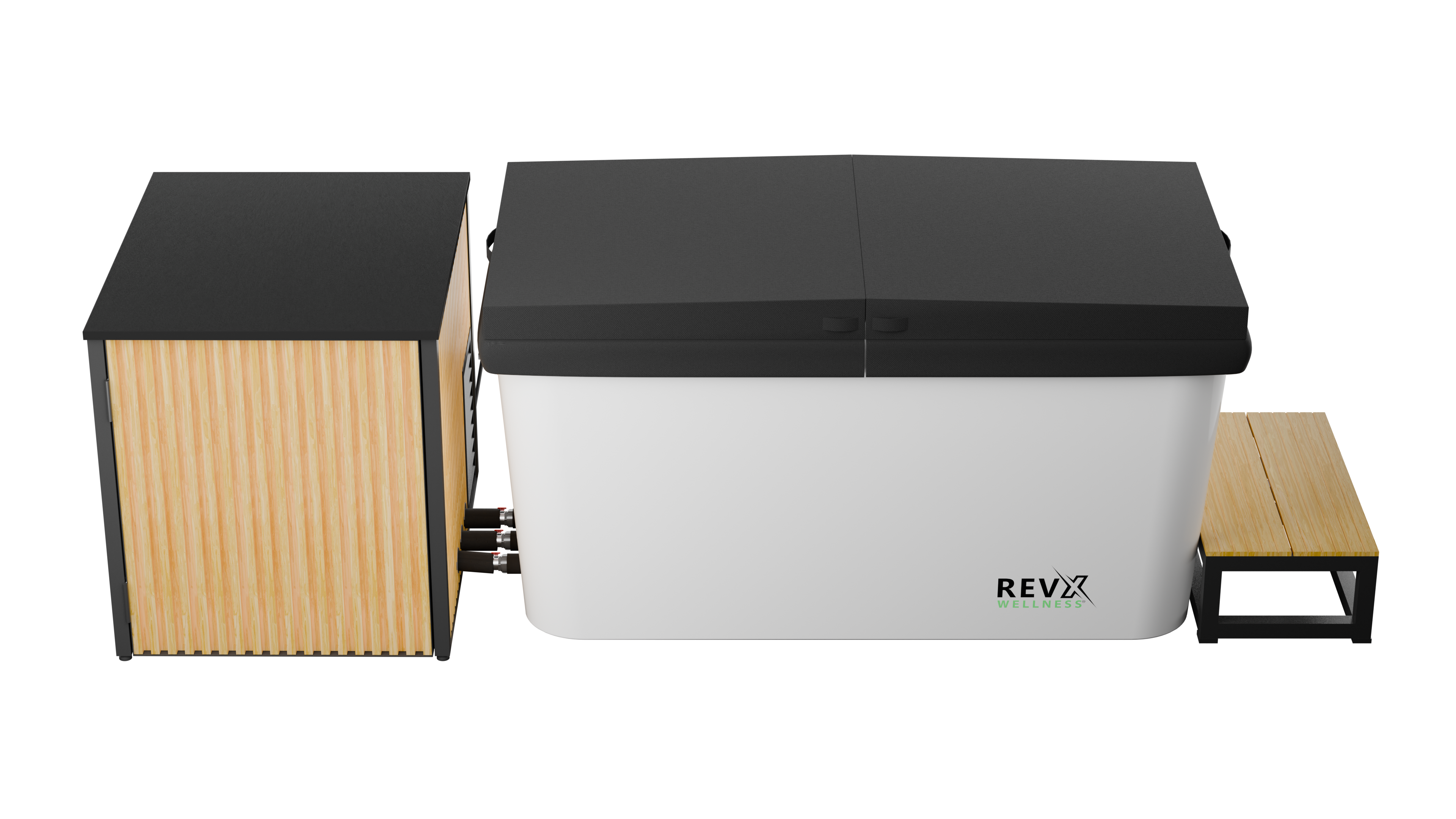 RevX Acrylic X Tub Cold Plunge + LUX Chiller System