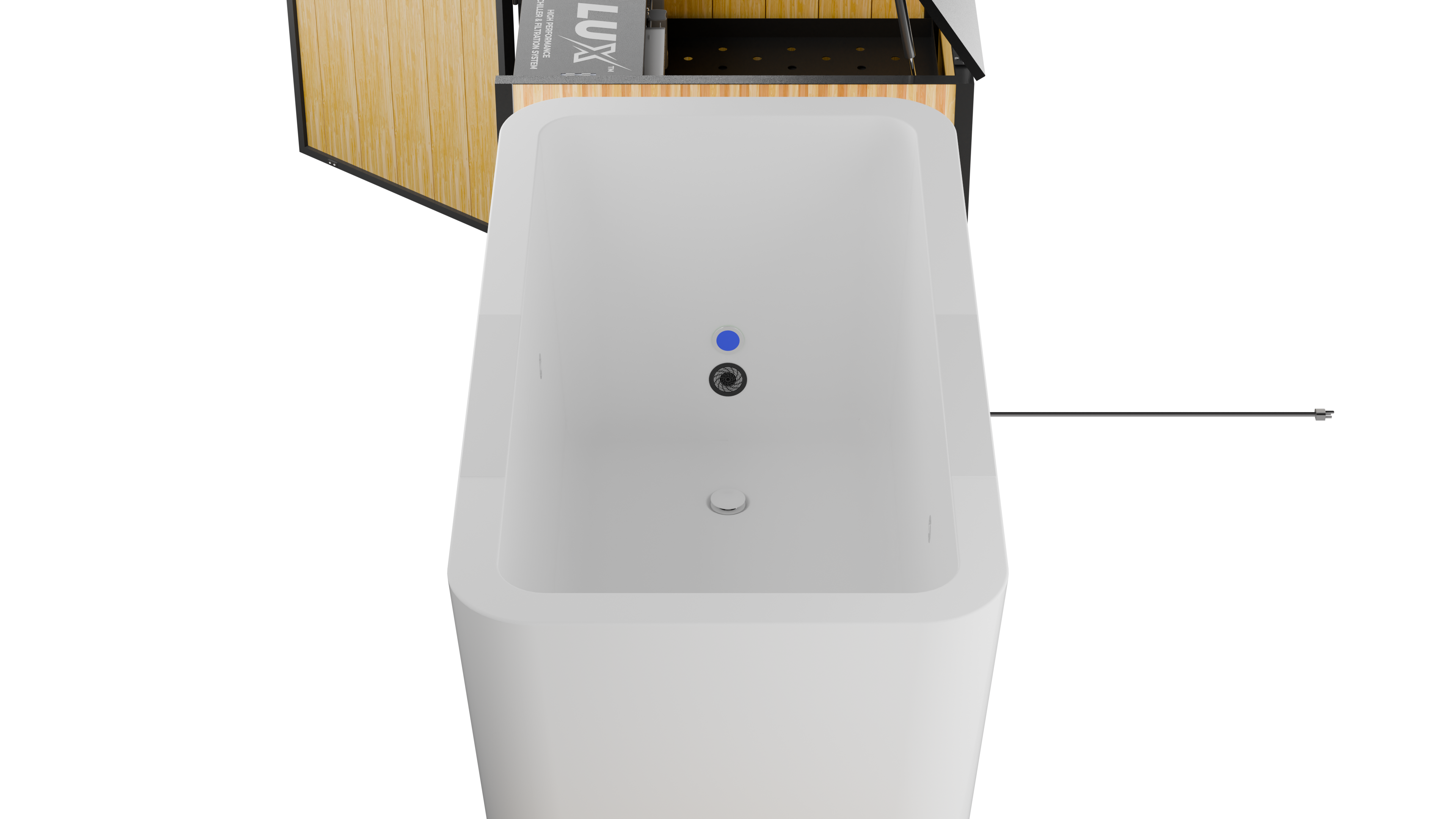 RevX Acrylic X Tub Cold Plunge + LUX Chiller System