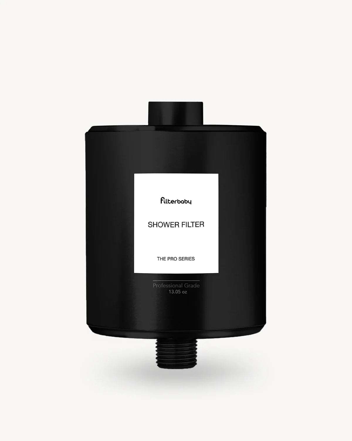 Filterbaby Pro Series Titanium Aluminum Shower Filter Black