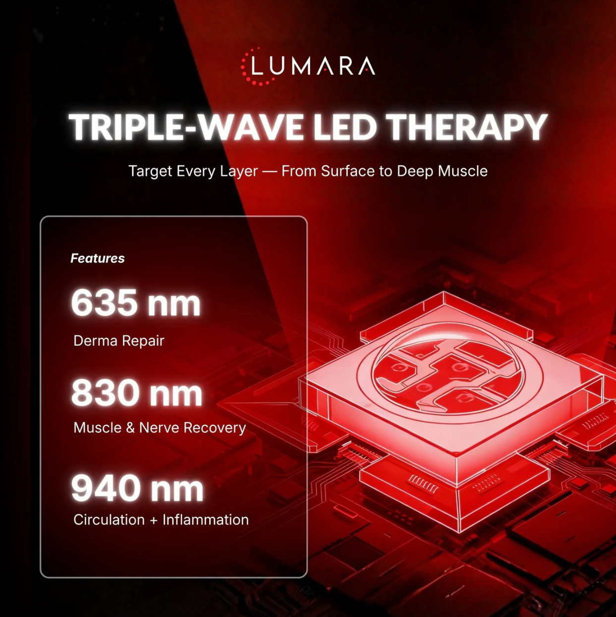 Lumara Illuminate V2 Professional Red Light Therapy Panel + Large Pad Bundle 20 x 30"