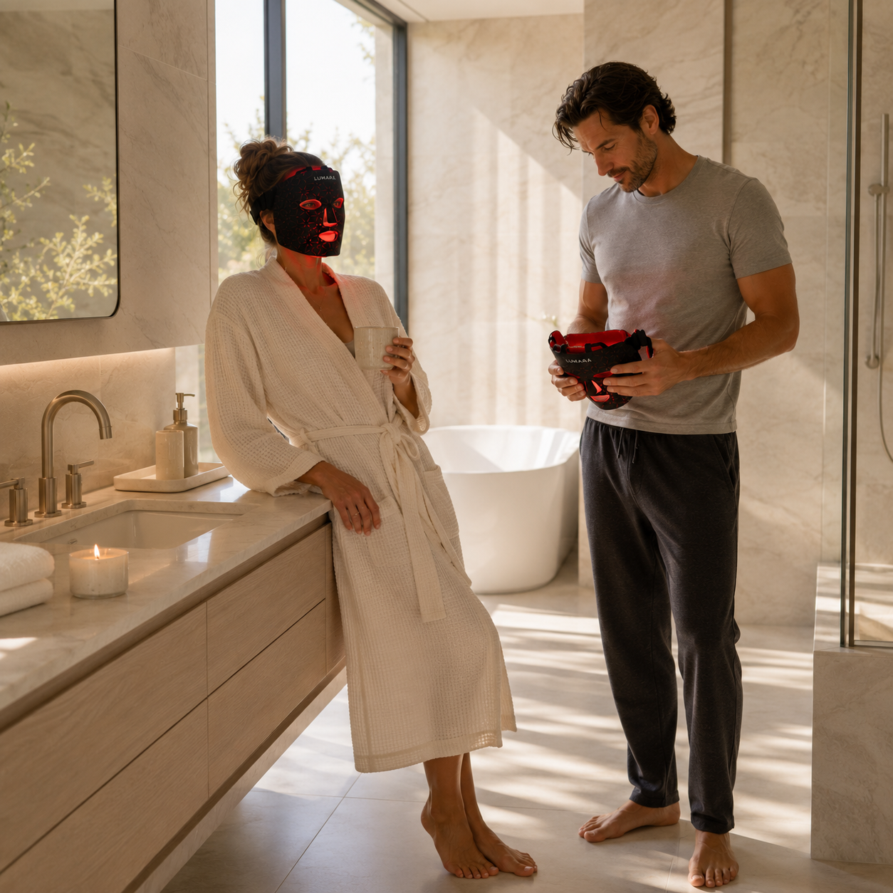 Lumara VISO - FDA Cleared Red Light Therapy Mask - 2 pk